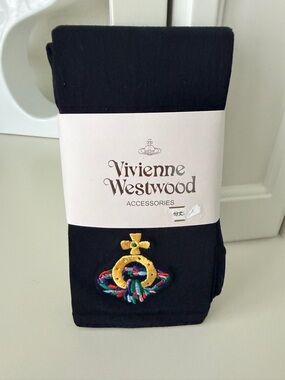 VIVIENNE WESTWOOD Japan Leggings Footless Black Japan licensed Orb Size M~L NEW